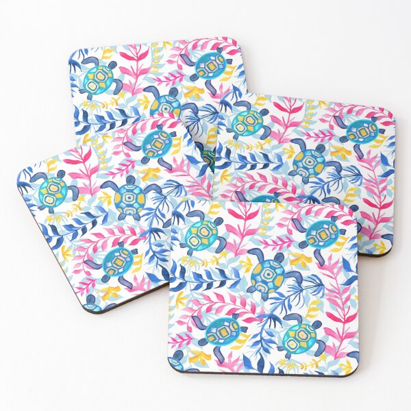 Item preview, Vibrant Gouache Sea Turtles  designed and sold by TigaTiga.