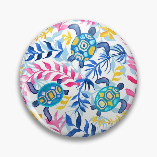 Item preview, Vibrant Gouache Sea Turtles  designed and sold by TigaTiga.
