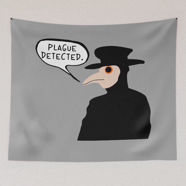 Item preview, Plague Detected Plague Doctor designed and sold by PlagueCity.