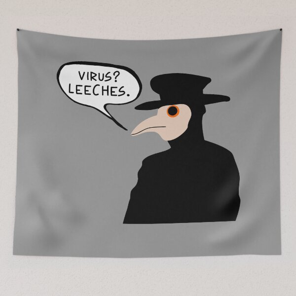 Item preview, Virus? Leeches Plague Doctor designed and sold by PlagueCity.