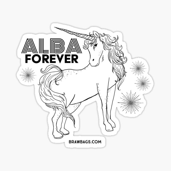 Alba Forever - Original Black+White Sticker
