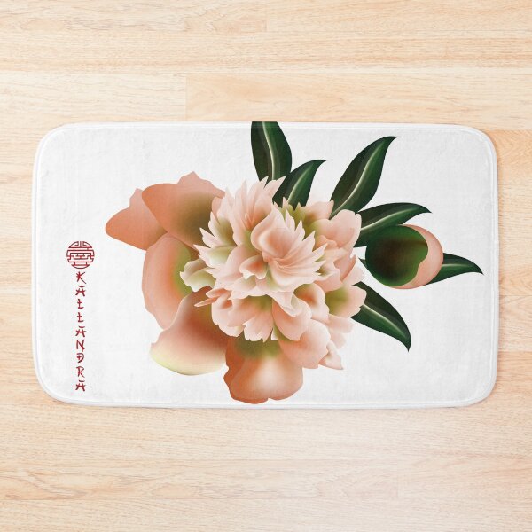 Item preview, Chinese ink painting - orange peony peony - orange designed and sold by Kallandra.