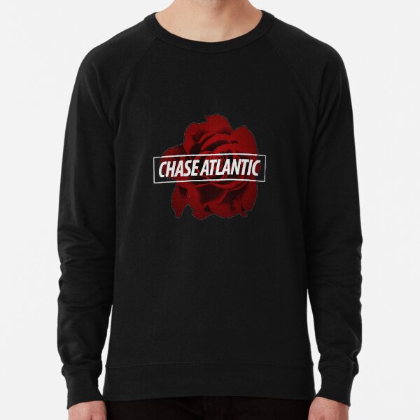 Chase Atlantic Rose Logo Black Lightweight Sweatshirt