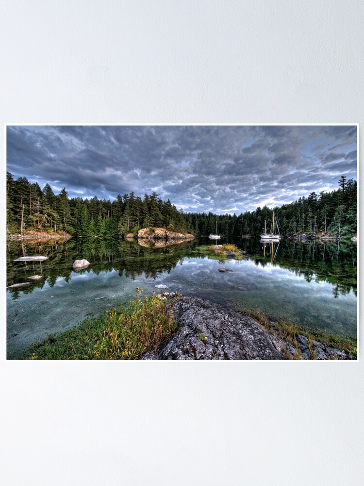 Alternate view of Smuggler Cove, Pender Harbour, BC Poster