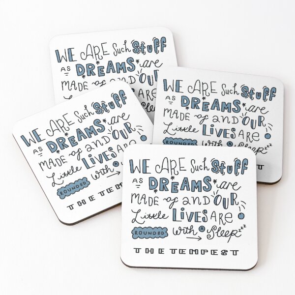 Item preview, We Are Such Stuff As Dreams Are Made Of - The Tempest by William Shakespeare Design. designed and sold by Holly Cicely Designs.