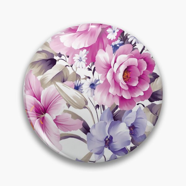Item preview, Chinese ink painting - pink wild rose bouquet - rose designed and sold by Kallandra.