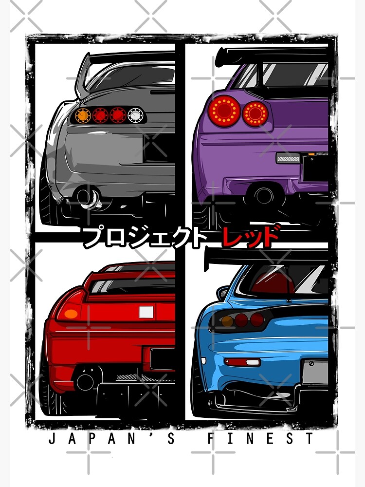 Disover Japans Finest | Supra | R34 | NSX | FD3S RX7 Premium Matte Vertical Poster