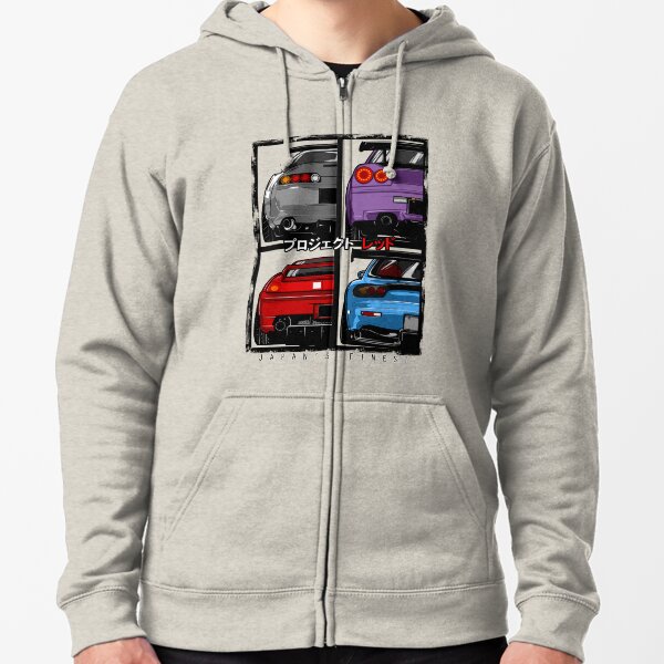 Japans Finest | Supra | R34 | NSX | FD3S RX7 Veste zippée à capuche
