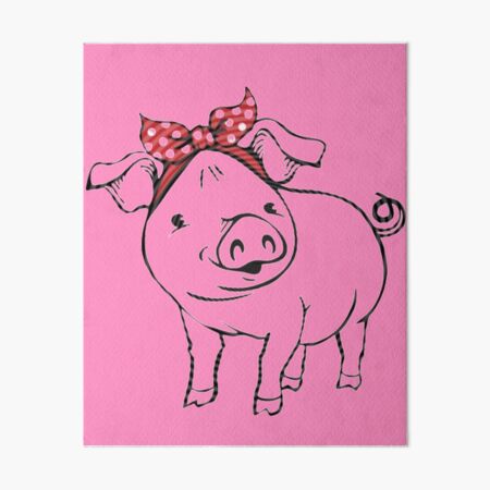 Download Oink Pig Nose Graphic Funny Pig Goes Saying Oink Pork Gift For Oinkers Or Pig Lover Art Board Print By Printofi Redbubble PSD Mockup Templates