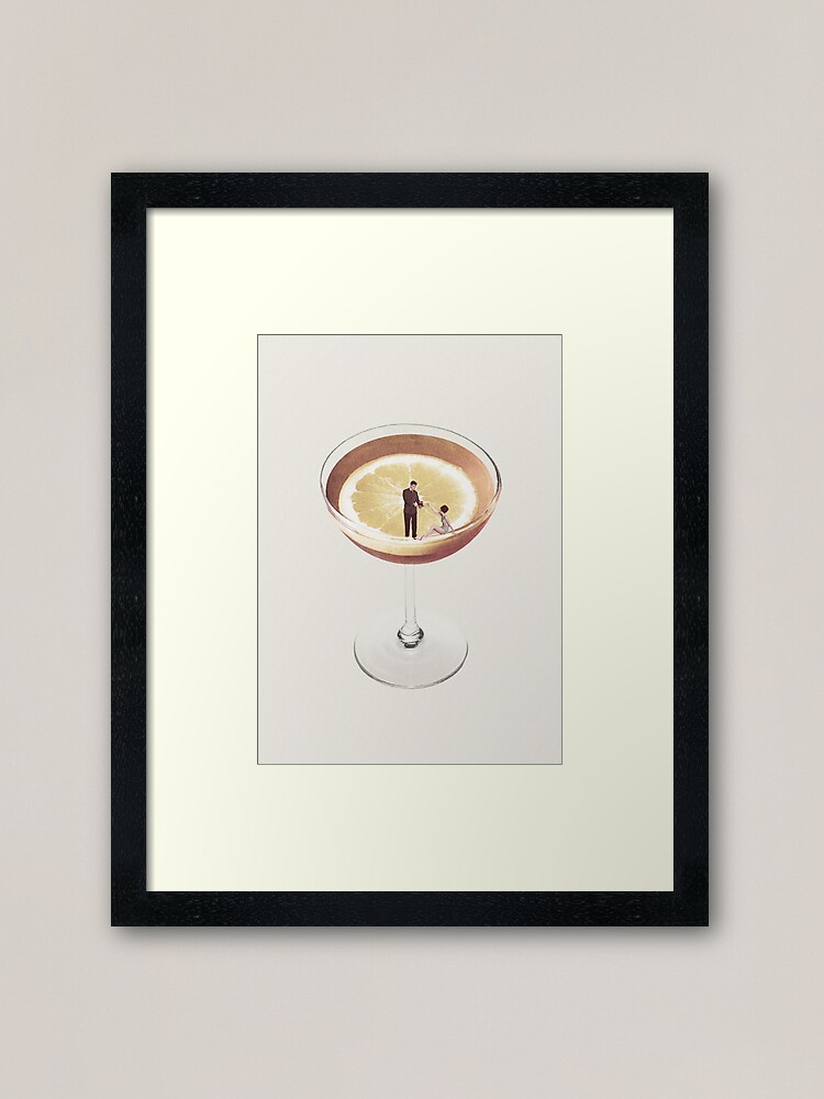 Alternate view of My drink needs a drink Framed Art Print