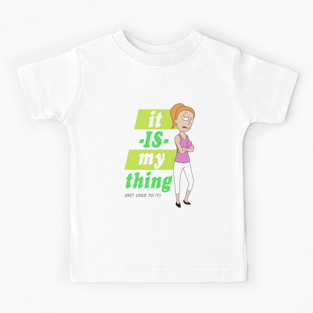 Summer 'it IS my thing' green on light Kids T-Shirt