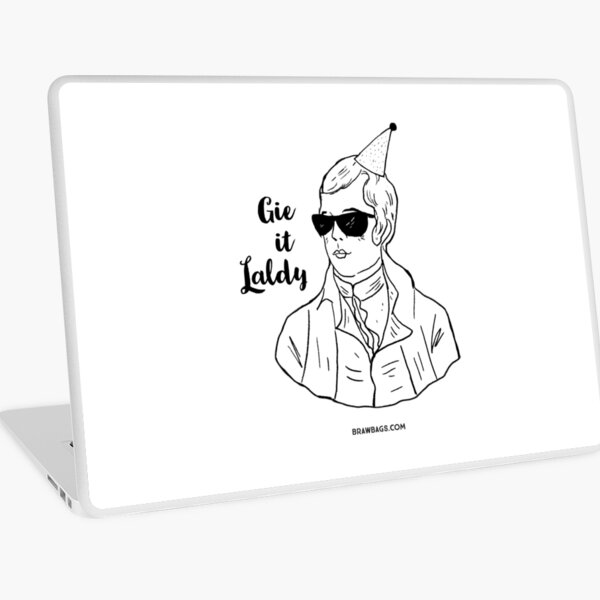 Party Burns - Original Black+White Laptop Skin