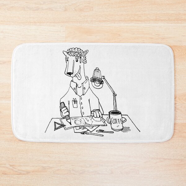 Item preview, Artist Dog Working Besides A Coffee designed and sold by TnB-Shirt.