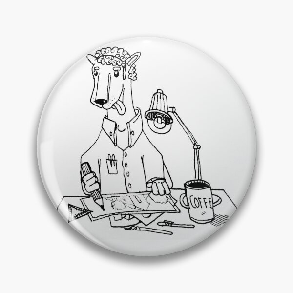 Item preview, Artist Dog Working Besides A Coffee designed and sold by TnB-Shirt.