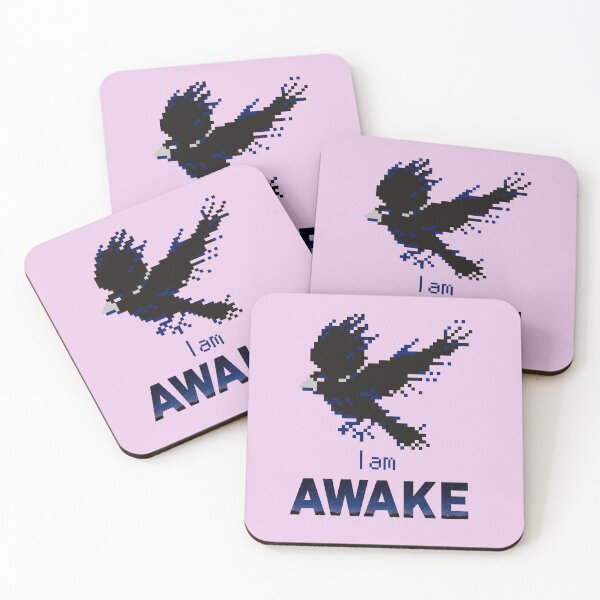 Item preview, Awake | Raven | Crow | 8 Bit | Pixel Art | I am | Affirmed Art designed and sold by AffirmedStudio.