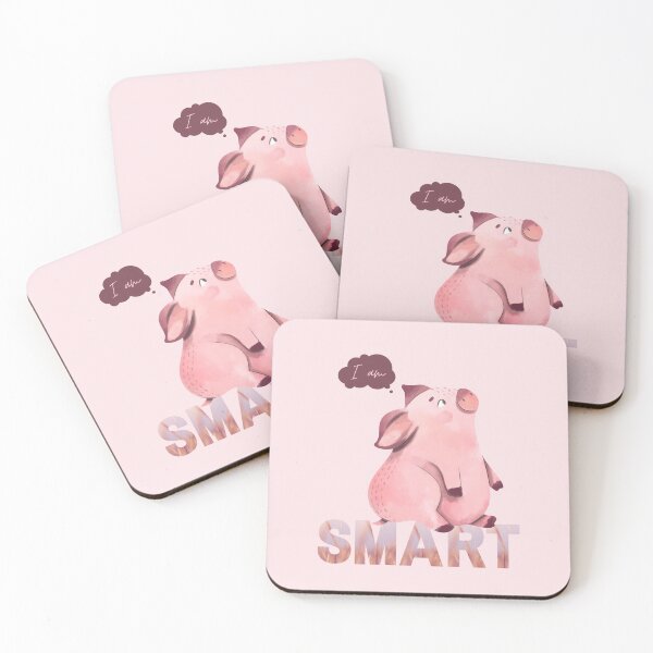 Item preview, Smart | Pig | I am | Positive Affirmations | Affirmed Art designed and sold by AffirmedStudio.