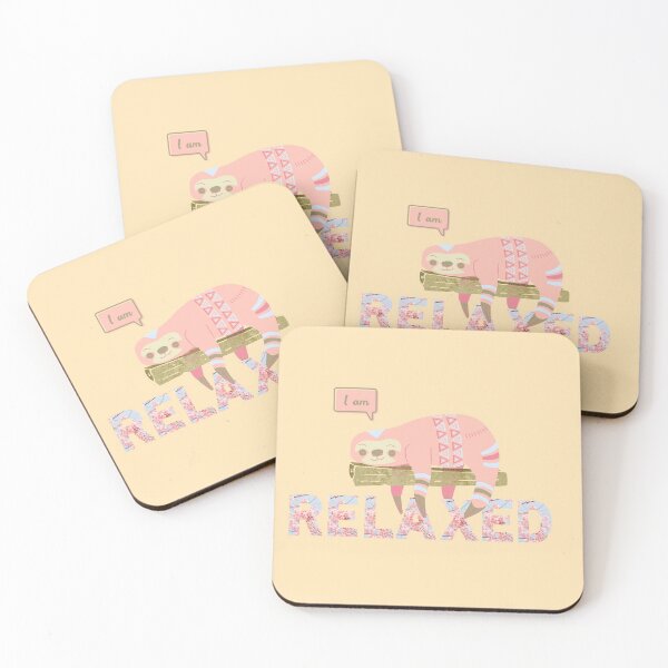 Item preview, Relaxed | Sloth | I am | Affirmations | Affirmed Art designed and sold by AffirmedStudio.