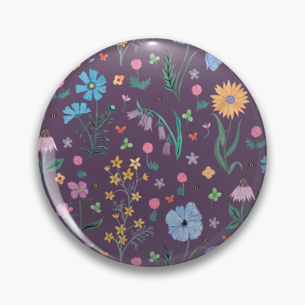 Item preview, Spring Garden Tossed Pattern, Purple Background designed and sold by Dani Reber.