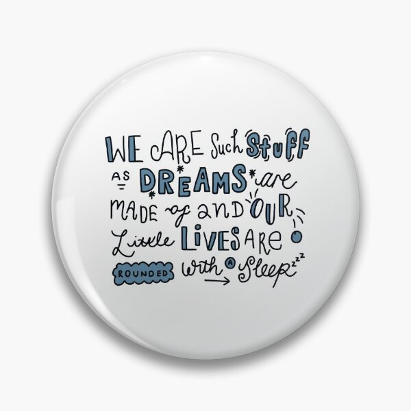 Item preview, We Are Such Stuff As Dreams Are Made Of - William Shakespeare Quote. designed and sold by Holly Cicely Designs.