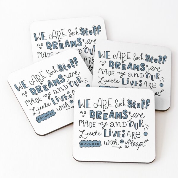 Item preview, We Are Such Stuff As Dreams Are Made Of - William Shakespeare Quote. designed and sold by Holly Cicely Designs.