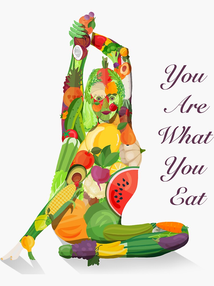 You Are What You Eat Sticker For Sale By Tatyworks Redbubble 3812