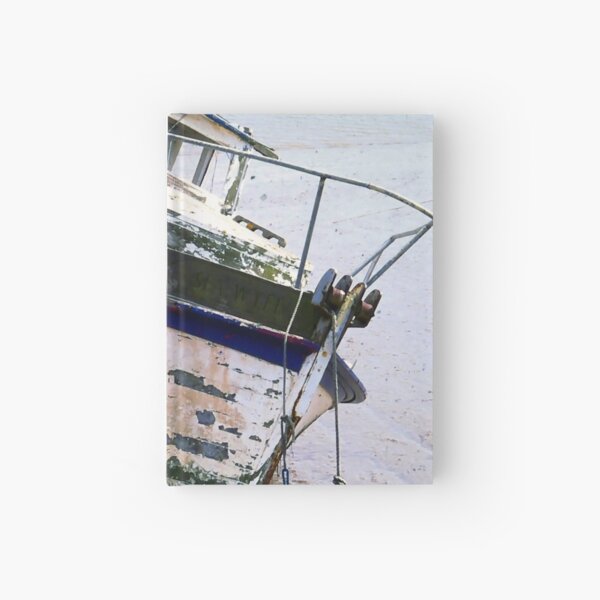 Ancient Beached Boat Hardcover Journal