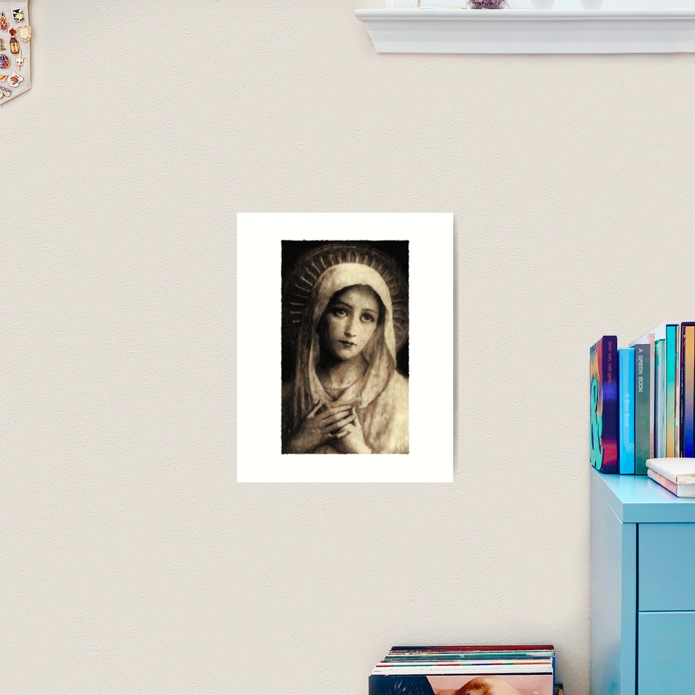 Vintage Virgin Mary Painting