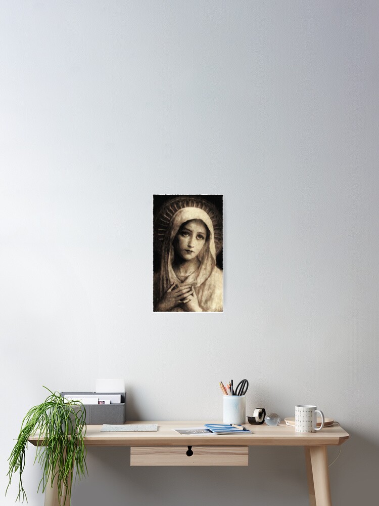 Vintage Virgin Mary Painting