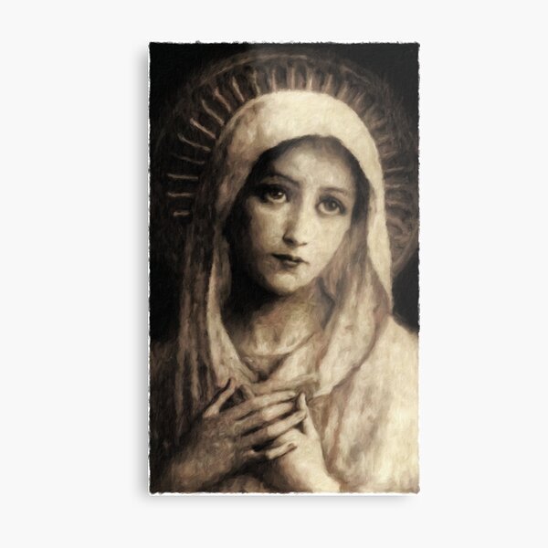 Item preview, Vintage Virgin Mary Painting designed and sold by Beltschazar.