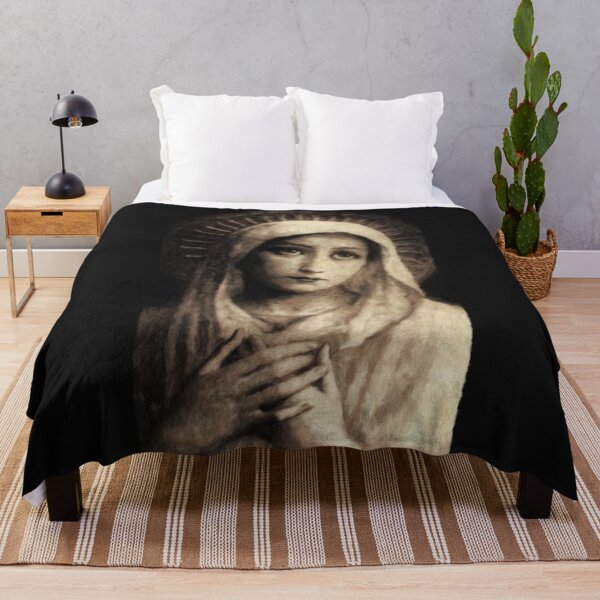 Item preview, Vintage Virgin Mary Painting designed and sold by Beltschazar.