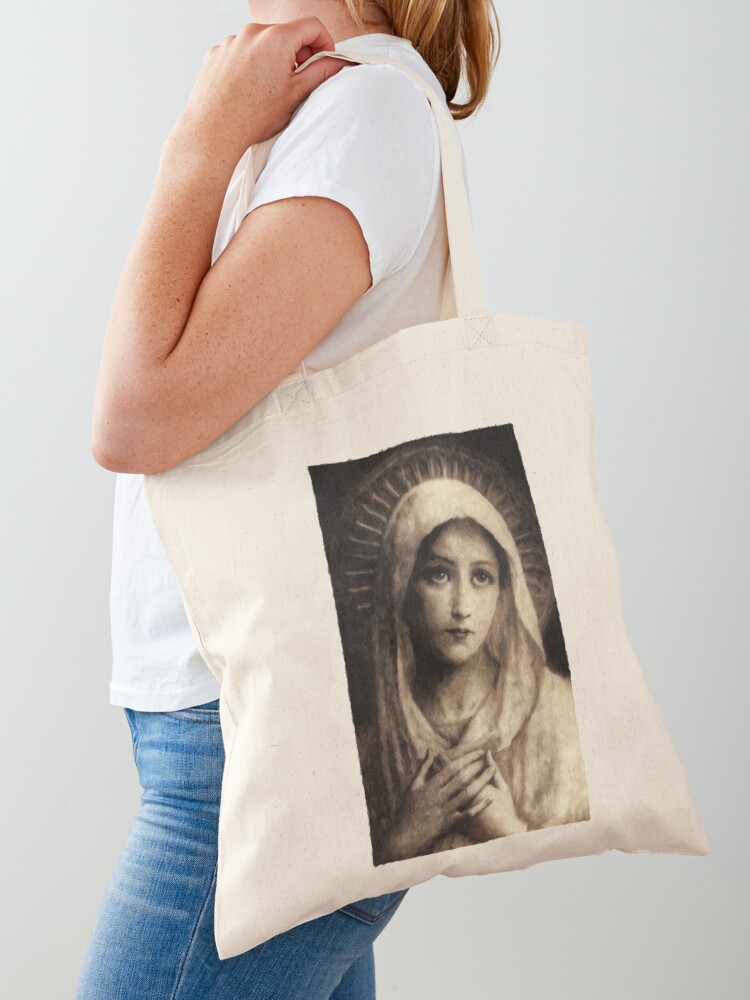 Tote Bag, Vintage Virgin Mary Painting designed and sold by Beltschazar