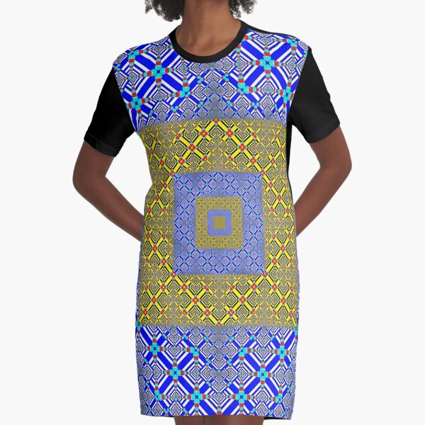 Motif, Visual arts, Psychedelic Graphic T-Shirt Dress