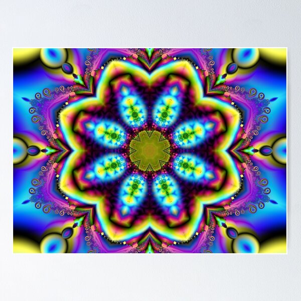 Item preview, Retro Hippie Rainbow Fractal designed and sold by Krystle Cole.