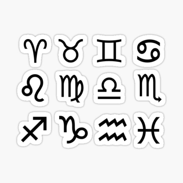 Zodiac signs Sticker