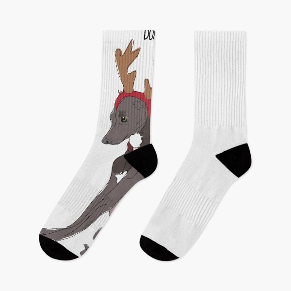 Item preview, Happy Howlidays - Donner Greyhound Dog designed and sold by sketchandpaws.