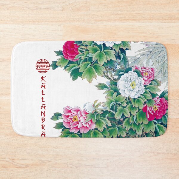 Item preview, Chinese ink painting - pink & white wild rose bouquet - pink white designed and sold by Kallandra.