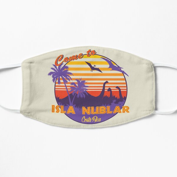 Isla Nublar Dinosaur Sunset Funny Classic Flat Mask