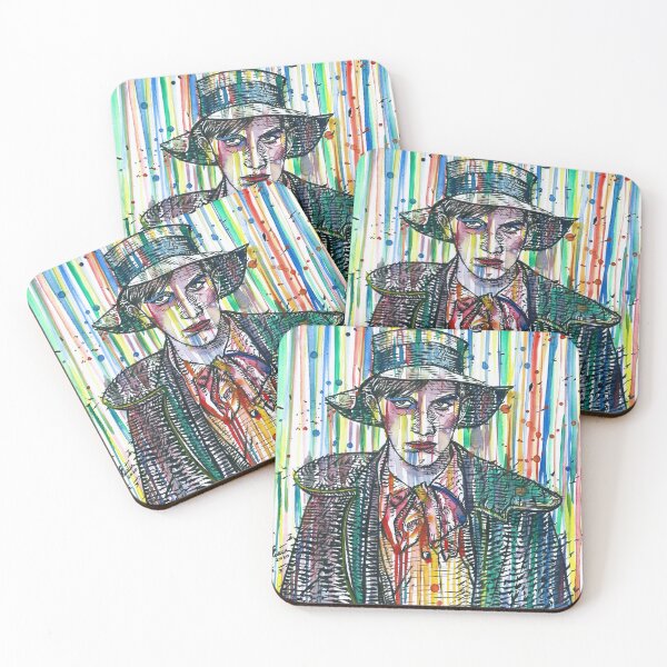 Item preview, VLADIMIR MAYAKOVSKY watercolor and ink portrait.2 designed and sold by lautir.