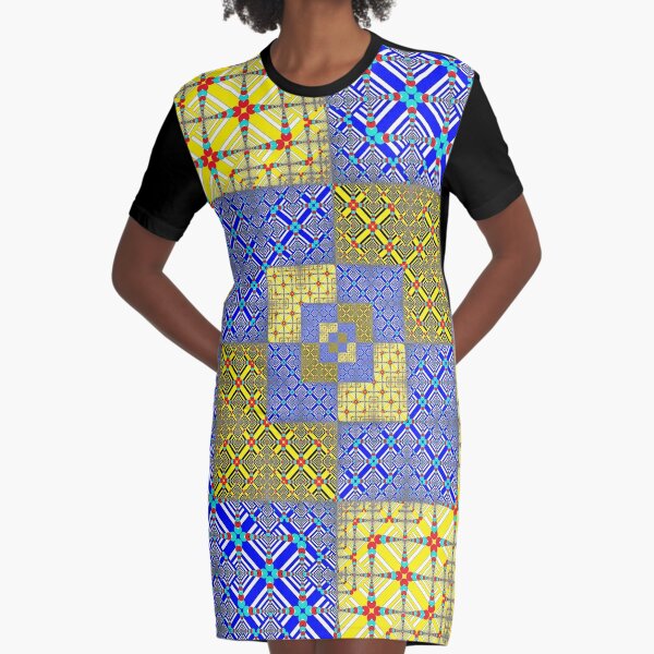 Motif, Visual arts, Psychedelic Graphic T-Shirt Dress