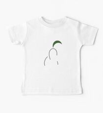 Chikorita Silhouette Black Baby Tee