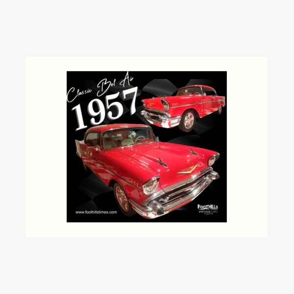 Bel Air Classic 1957 Art Print