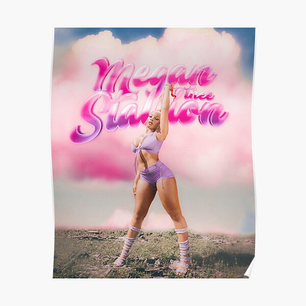 Pinky Cloud Megan Thee Stallion Poster