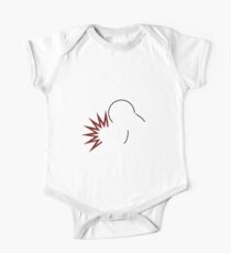 Cyndaquil Silhouette Black One Piece - Short Sleeve