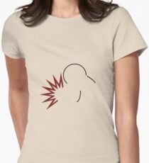 Cyndaquil Silhouette Black Women's Fitted T-Shirt