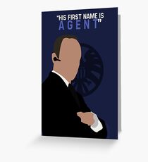 His First Name is "AGENT." Greeting Card