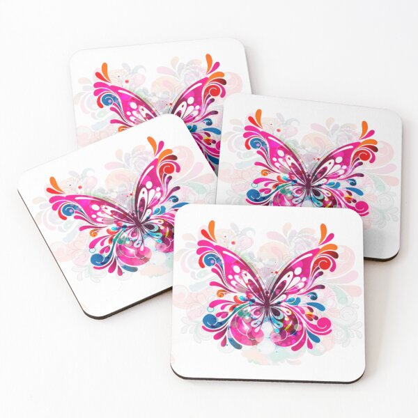 Item preview, Butterfly in blues, pinks and purples  designed and sold by headpossum.