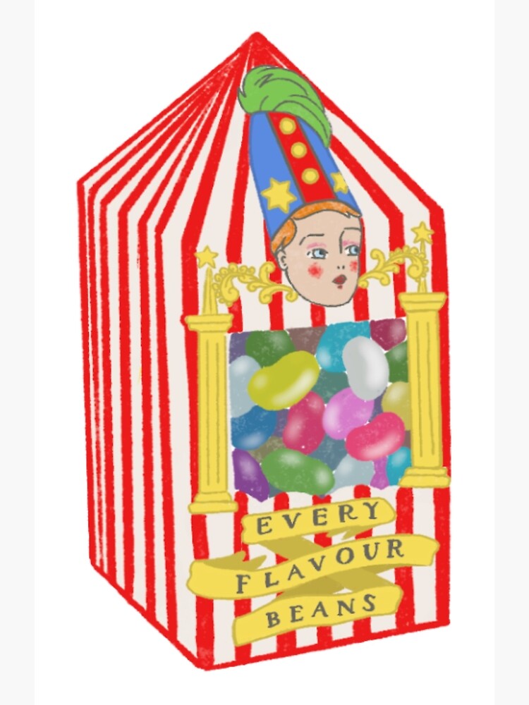 Bertie Botts Every Flavour Beans Postcard By Splendidart Redbubble