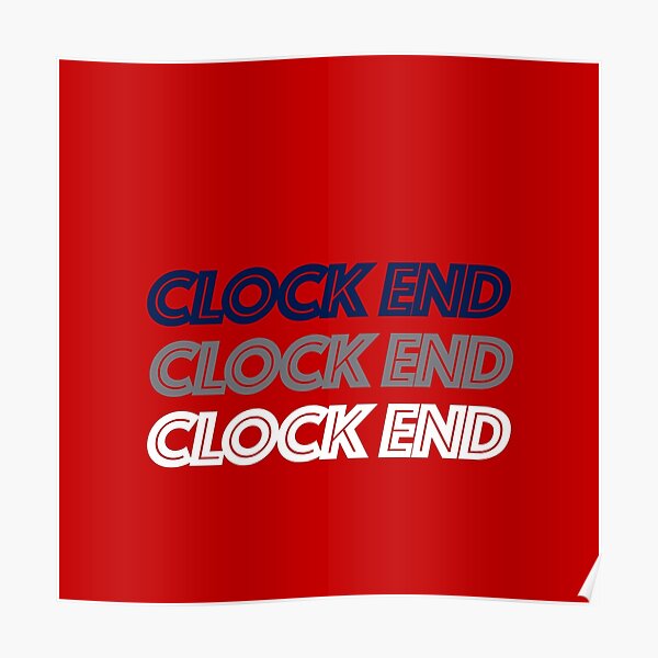 "Clock End" Poster for Sale by TalkArsenal Redbubble