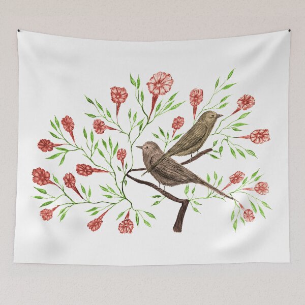 Item preview, Flowers, Leafs and Birds designed and sold by maderdaniel.