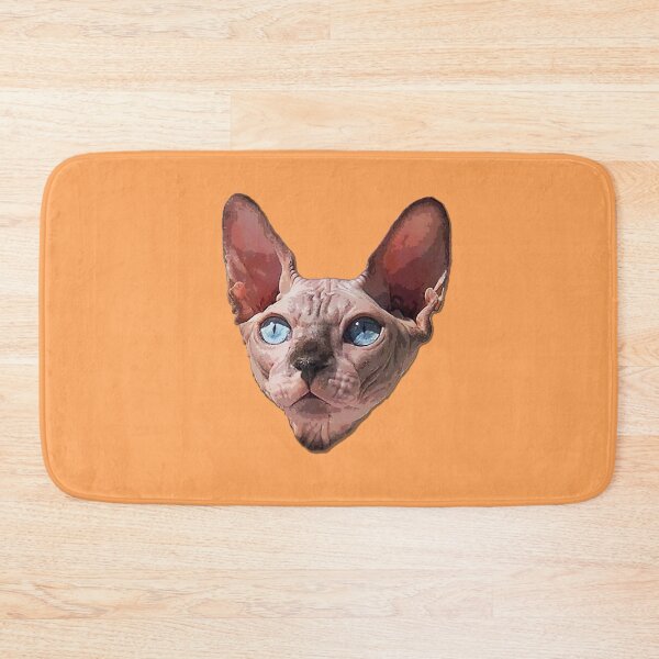 Item preview, Sphynx Cat Cute Hairless Blue Eyed Kitten designed and sold by ElegantCat.